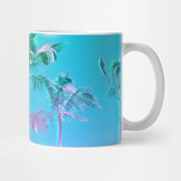 Pastel Palm Trees by MidnightCoffee